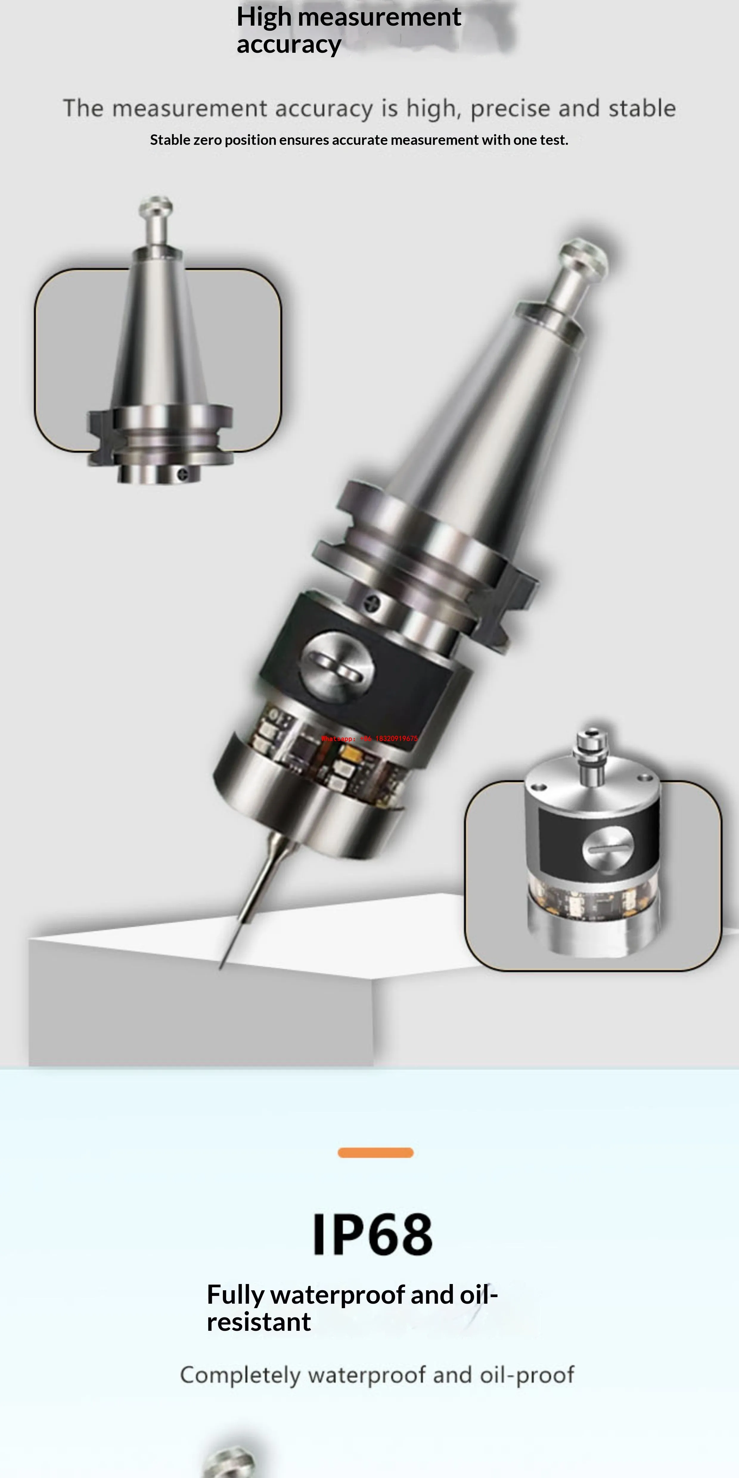 Cyclmotion CNC Machining Center Wireless Infrared Probe 3d Edge Finder XYZ Automatic Centering