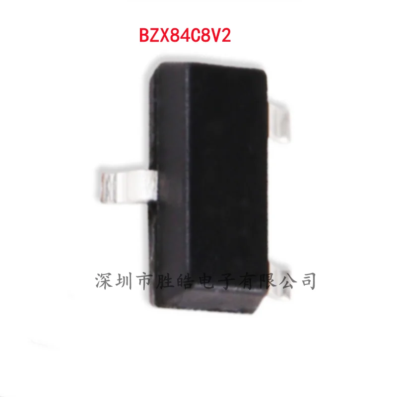 

(100PCS) NEW BZX84C8V2 84C8V2 8.2V Silk Print Z7 Voltage Regulator Diode SOT-23 BZX84C8V2 Integrated Circuit