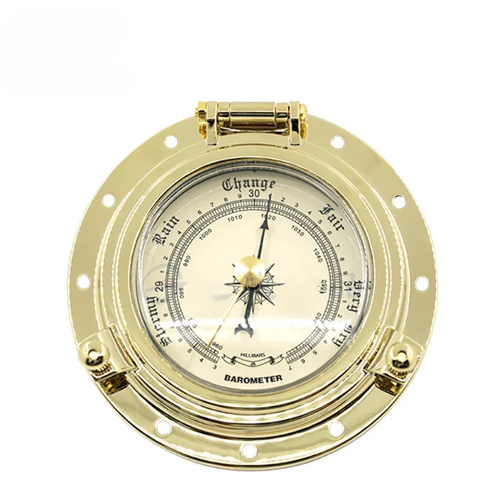 

Cross-Border New Arrival Retro Barometer Rome Clock Thermometer Hygrometer Quartz Clock RV Yacht Accessories