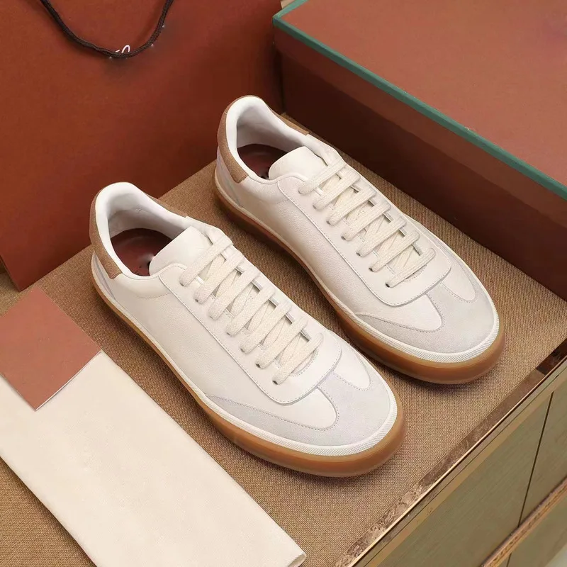 

Мужские дизайнерские кроссовки класса люкс в немецком стиле, с круглым носком, на шнуровке, минималистичные, из замши, повседневные, для скейтбординга, на плоской подошве, универсальные, в стиле ретро