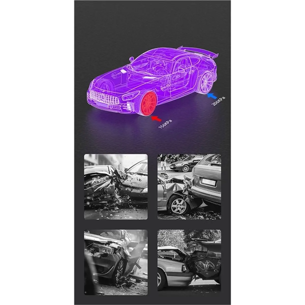 AA80 Car Tire Pressure Monitor System USB Android TPMS for Navigation Player Temperature Warning Sensors Car Accessories