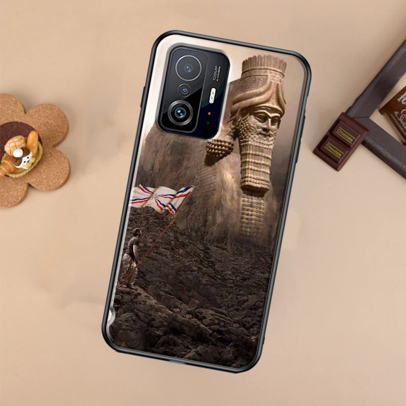 Lamassu Assyrian Winged Bull Case For Xiaomi 14T 11T 12T 13T Pro 13 14 Ultra POCO X7 Pro X3 X5 F3 F5 F6 M6 X6 Pro Cover