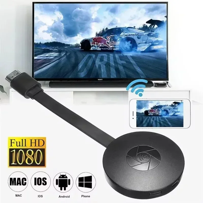 To TV 2.4G 4K Wireless WiFi Mirroring TV Stick HDMI Adapter 1080P Display Dongle For iPhone Samsung Huawei Android Phone