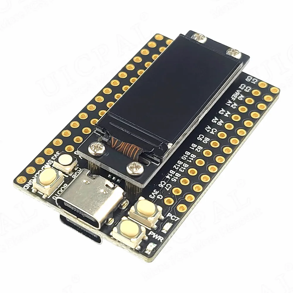 8MB Flash Double TYPE-C Automatic Download STM32F103RCT6 MCU Development Board with 0.96 Inch TFT LCD Screen Display