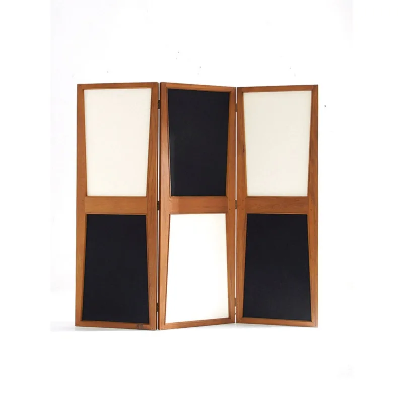 

Myanmar teak screen solid wood retro living room bedroom folding partition