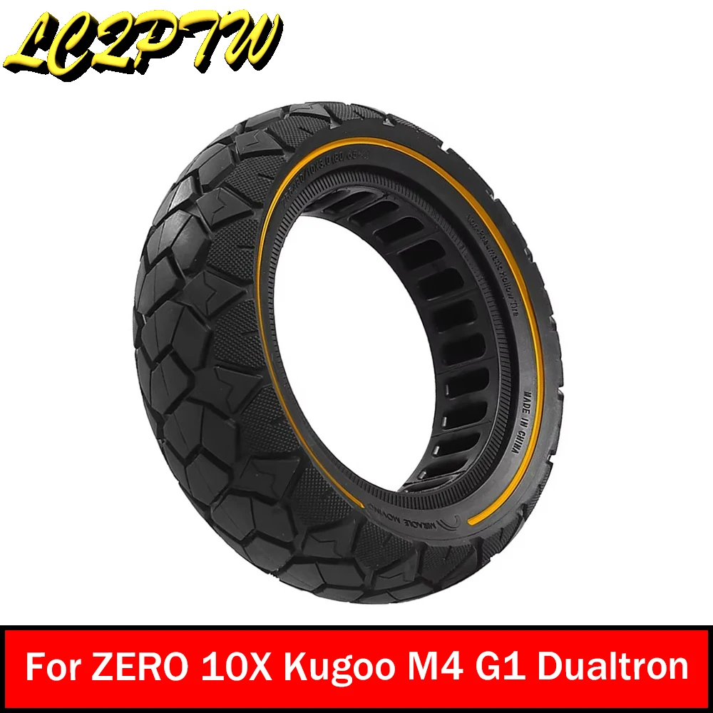 Electric Scooter Blast Proof Solid 80/65-6 255X80 Tires for ZERO10X & Kugoo M4 G1 Dualtron 10x3.0 Replacement Tires