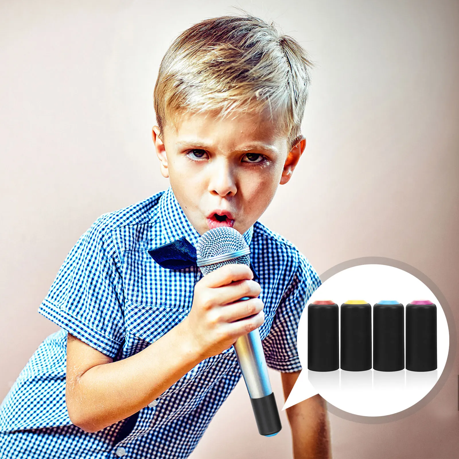 

4 Pcs Mic Cap Wireless Microphone Accessories Microphones Accessory Cover
