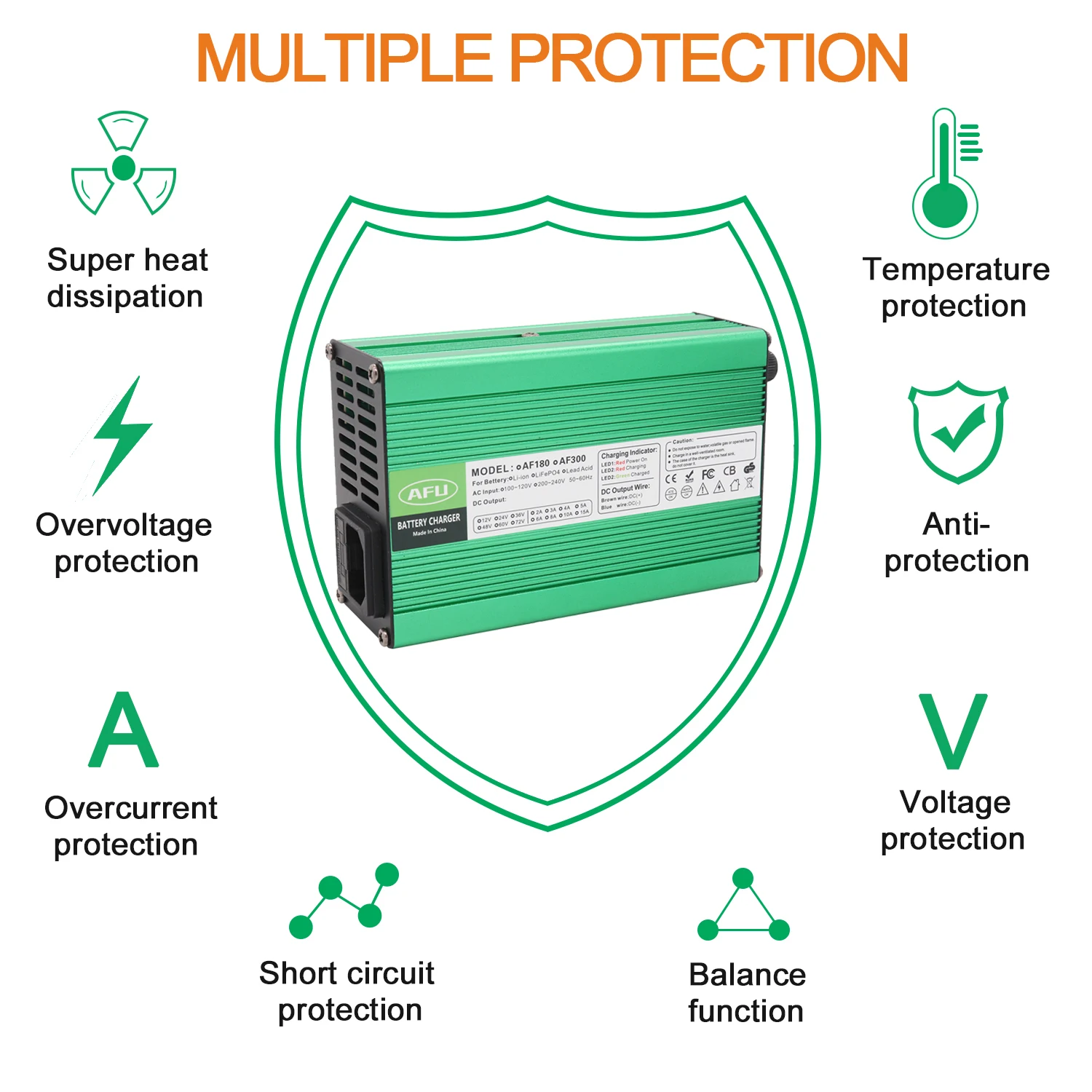 67.2V 4A Charger Li-ion Charger Usd For 16S 59.2V 60V lithium battery pack Fast charger