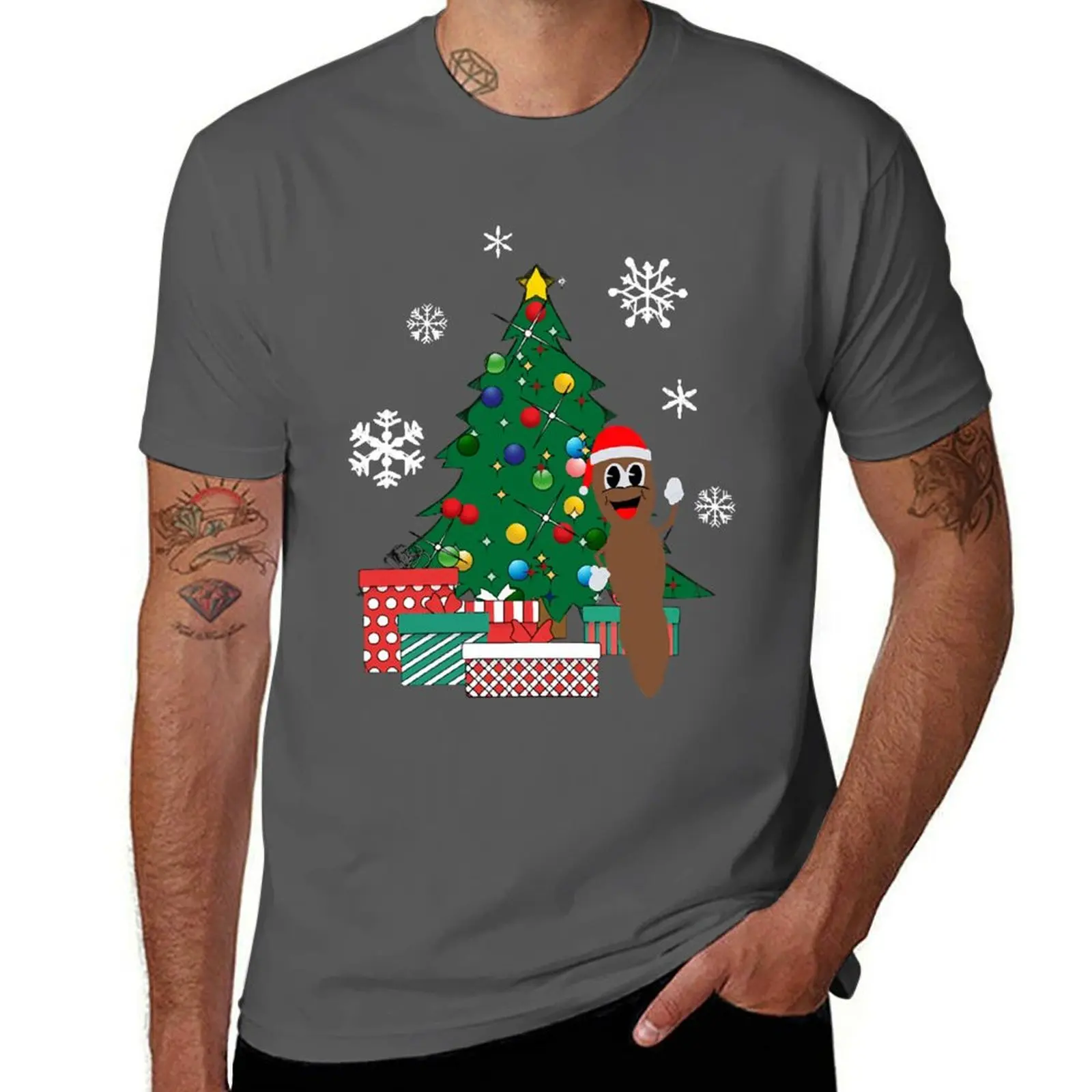 

Mr The Tree Around Christmas Park South Hankey T-Shirt Novelty Graphic Tee Shirt