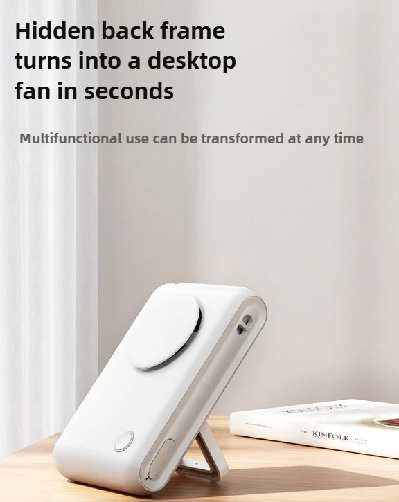 

Портативный вентилятор, перезаряжаемый через USB, 2000 мАч, с зажимом на шею, подвесной дизайн, охлаждение без помощи рук для кемпинга, активного отдыха