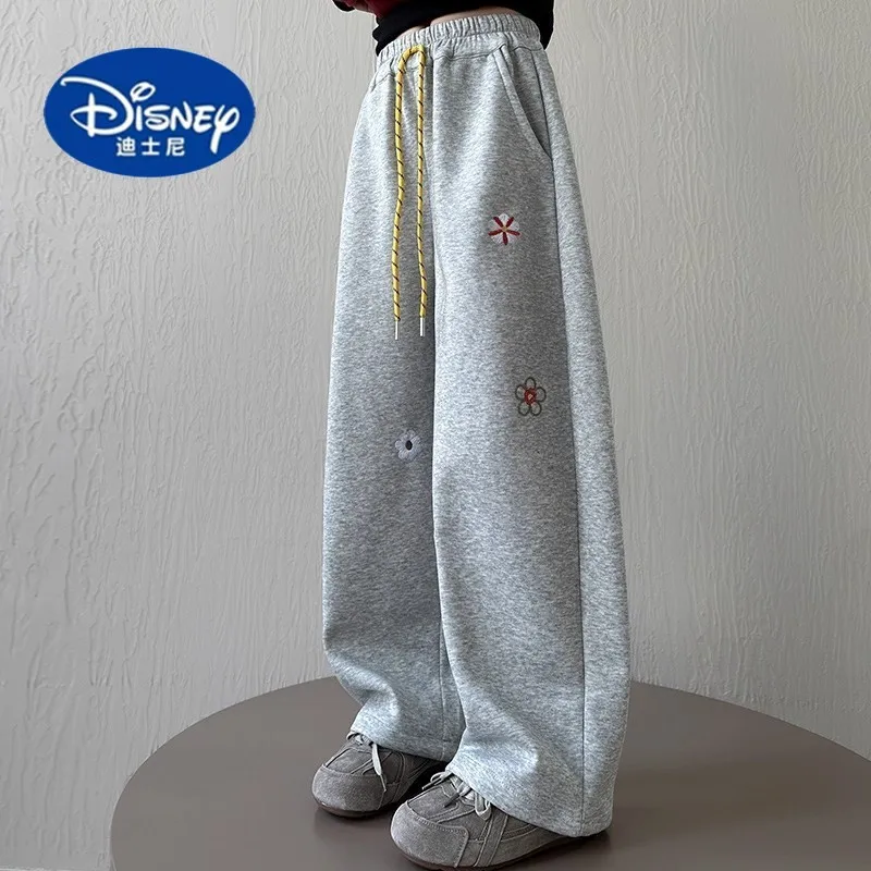 بنطال رياضي ديزني للبنات على شكل سيف مزين بالزهور 2025 |   ركض رياضي، أزياء ربيع الخريف