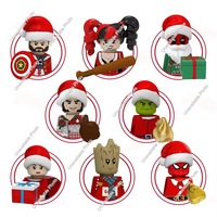 Hot Toys Merry Christmas Elf Darth Vader Christmas Snowman Santa Rex Jake Clausy Action Figures Building Blocks Minifigures Toys