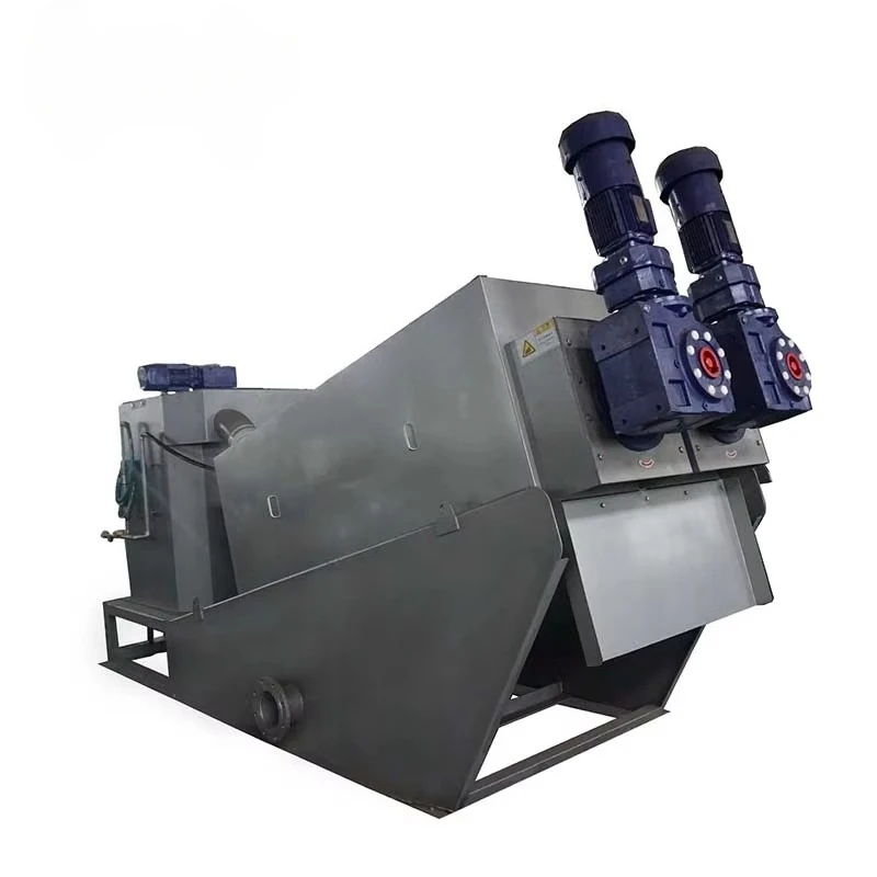 Wastewater Treatment  Automatic Multi-disc Volute Press Screw Sludge Dewatering Machine