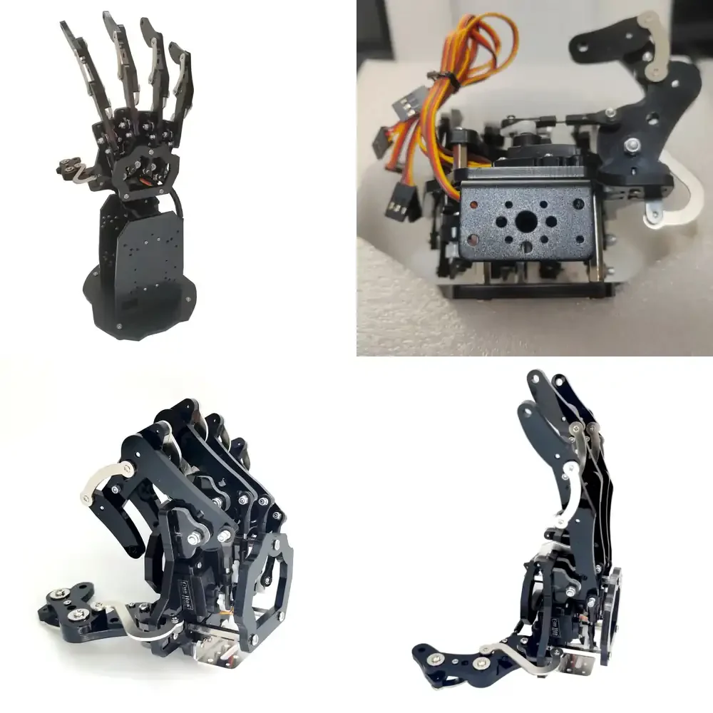 Dof Hand with Five Fingers Servo Control Left Right Bionic Palm Assembled Gripper for Arduino/ESP32 Programmable