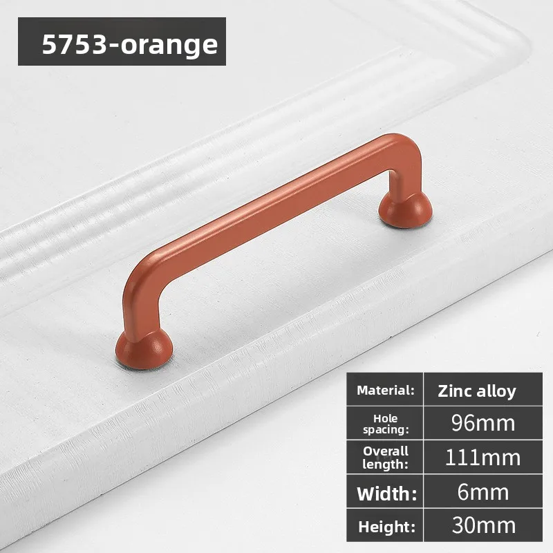 Modern Minimalist‑Style Zinc Alloy Colorful Cabinet Pull Handle Versatile Knob Drawer Cupboard Shoe Wardrobe Furniture