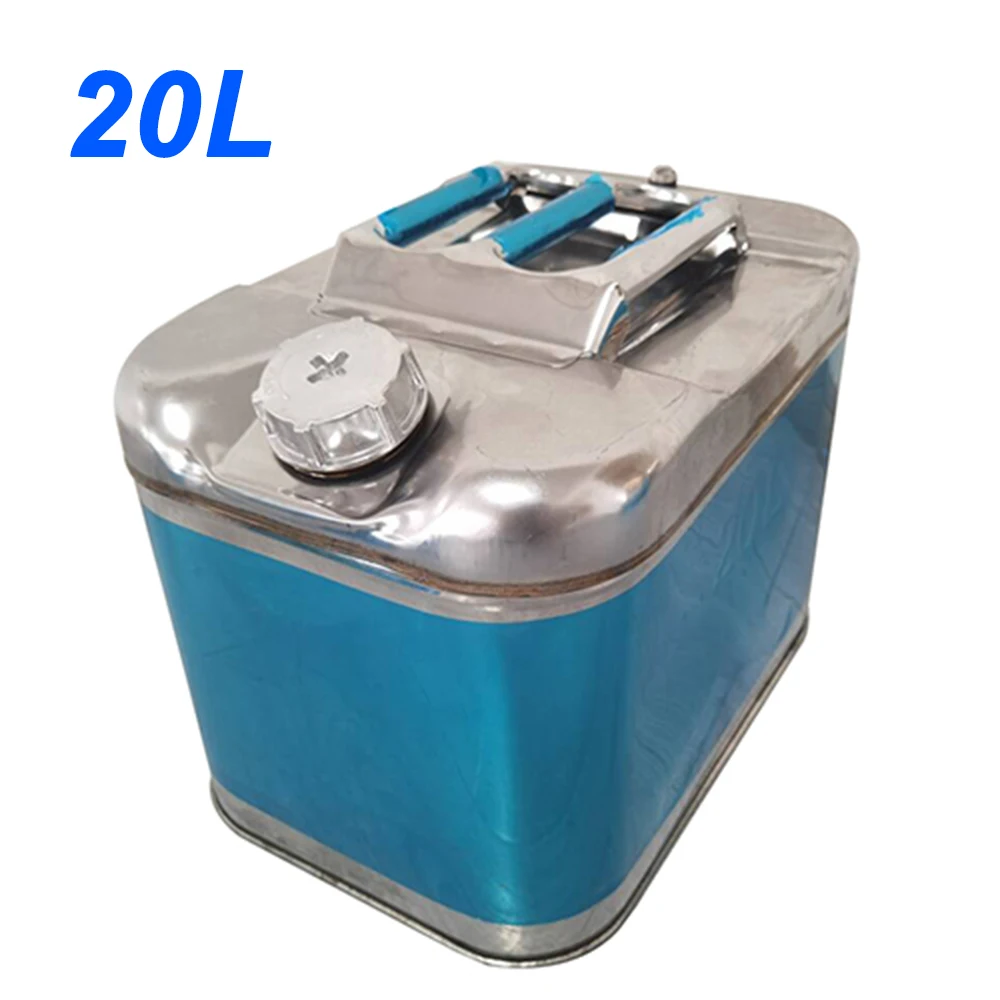 ถังน้ํามันสแตนเลส 20 ลิตร ถังน้ํามันอะไหล่ ถังน้ํามันอะไหล่ RV ถังน้ํามันเชื้อเพลิงมือถือ ถังน้ํามันรถยนต์และรถจักรยานยนต์ ถังน้ํามันติดรถยนต์