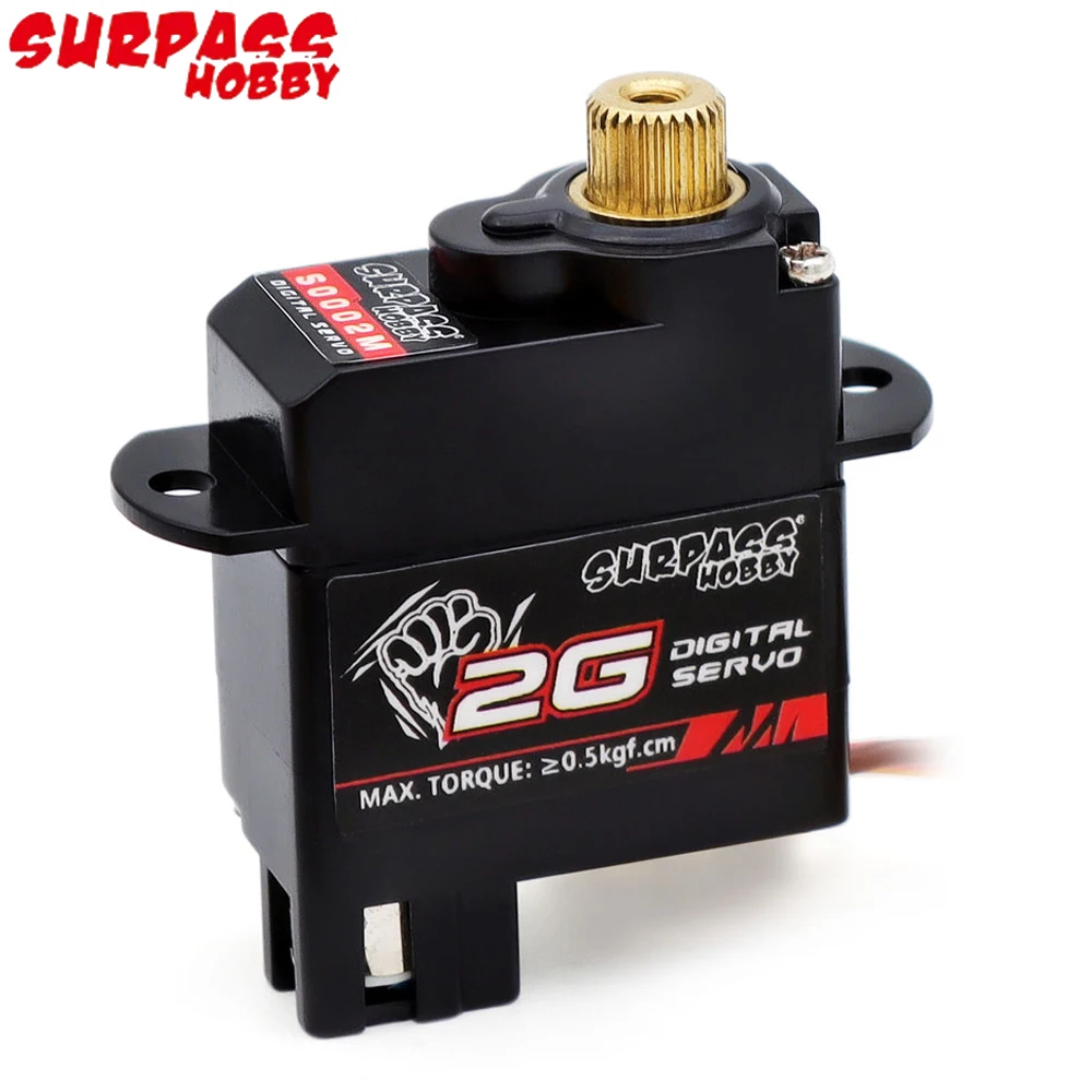 Surpass Hobby S0002M DC4.8V 2g Metal Gear High Torque Coreless Digital Servo 28T For RC Airplane/ Car/ Boat/ Robot DIY