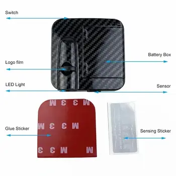 適用於 Abarth 695 595 UNO Astra Bravo Panda Linea Freemont Strada Doblo 的遮光燈配件的 LED 投影汽車門牌 10 最佳銷售 阿巴斯配件 - №9