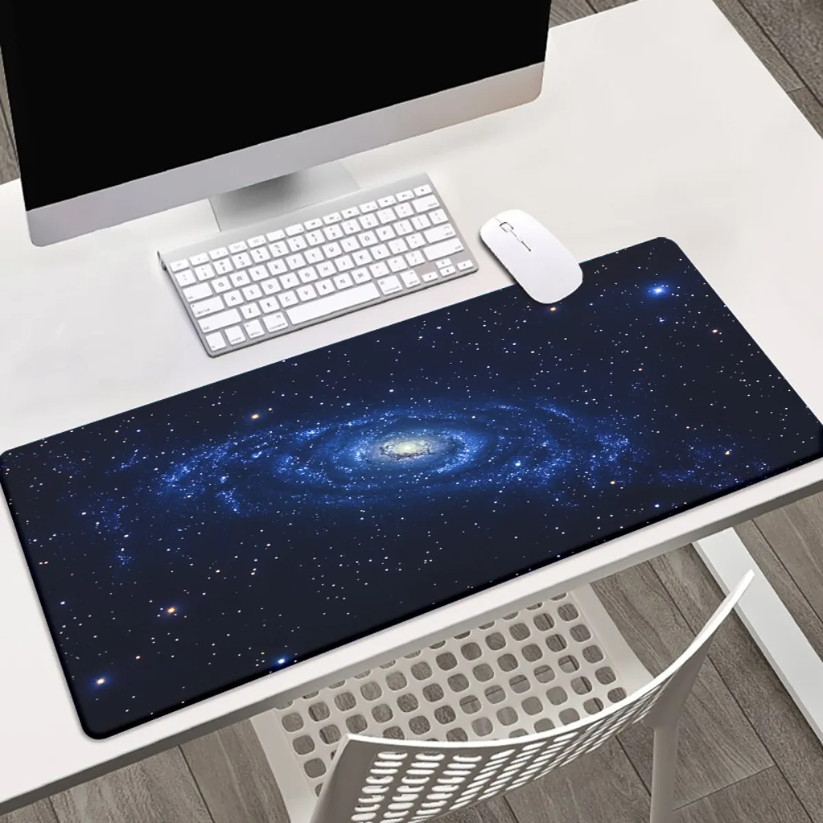 

Starry Night Spiral Galaxy HD printed mousepad universal for home and office computer desktop decoration made of rubber material