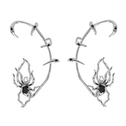 Spider Claws Zircon Cuff Earrings No Perforation Ear Clip Jewelry Gift for Women