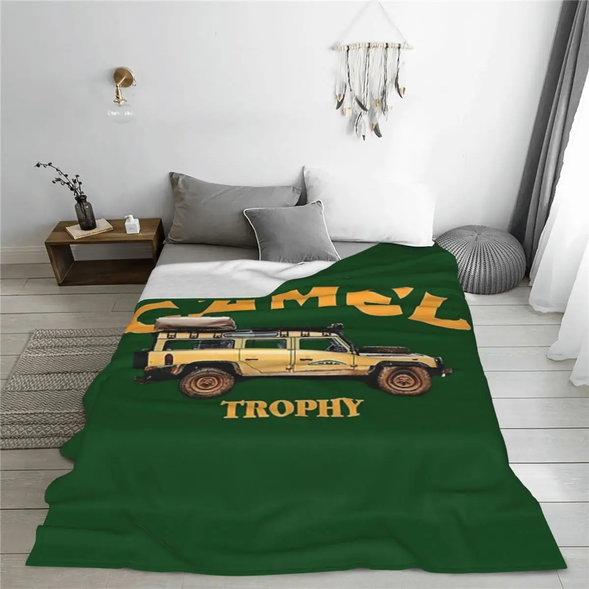 

Camel Trophy Defender 110 Blankets Flannel Sofa Portable Throw Blankets for Home Bedroom Travel Throws Bedspread Quilt