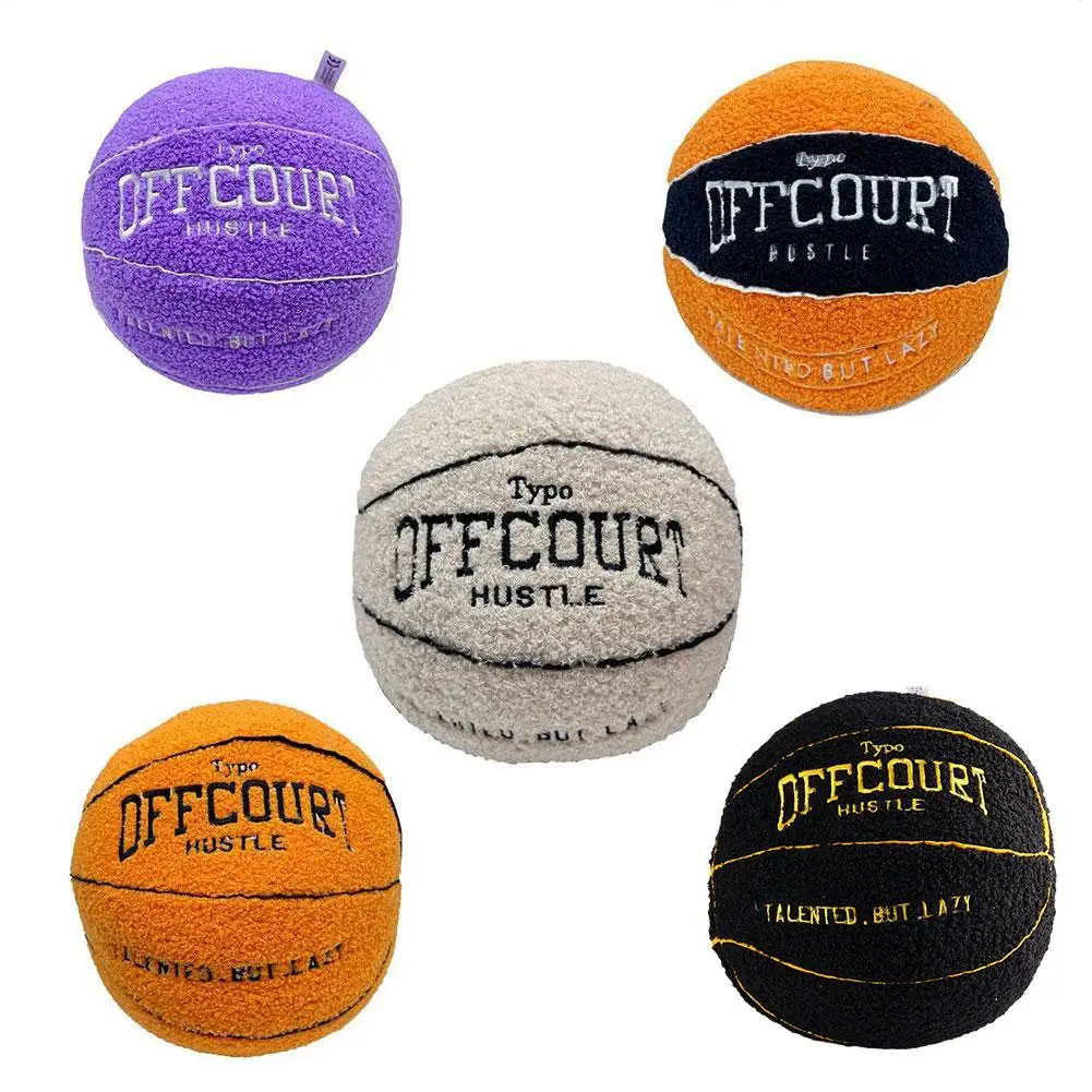 Offcourt Basketball Pillow Anime Plush Toy Simulation Gifts Children Plush Doll Basketball Soft Birthday Ball E9E0