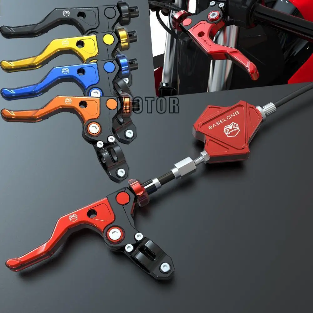 

For Suzuki RM85 DR250R RMZ250 RMZ450 DRZ400SM RM250 RM125 7/8" CNC Motorcycle Dirt Pit Bike Stunt Clutch Easy Pull Cable System