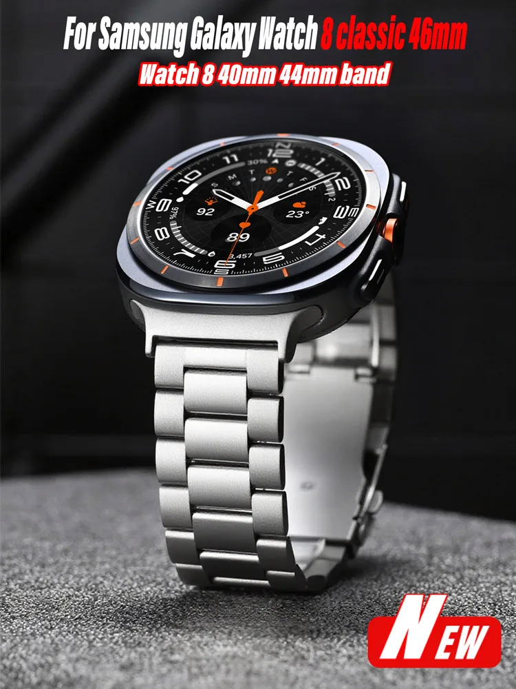 Stainless Steel Strap For Samsung Galaxy Watch 8 classic 46mm Metal Watchband Bracelet Correa For Samsung Watch 8 40mm 44mm band