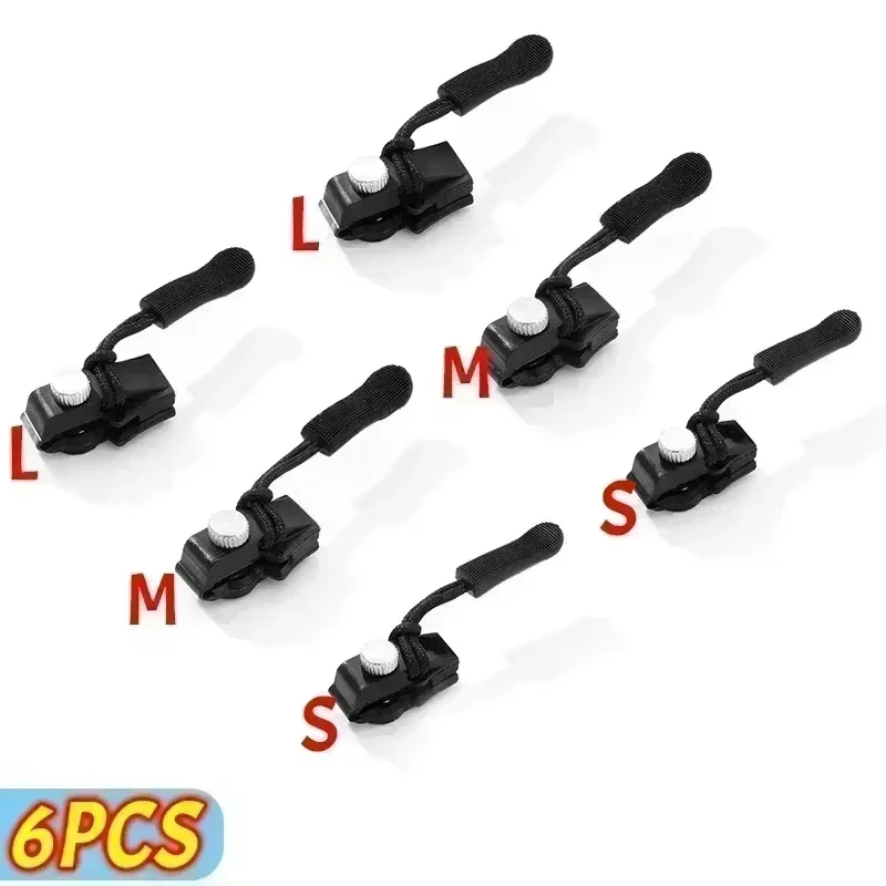 Reißverschluss Reparaturset Universal 2-6pcs Ersatz Zipper Kopf Sofort Reparatur 3 Größen Schieber Fix Kaputte Reißverschlüsse Kleidung Taschen Nähen DIY Zubehör Werkzeuge Praktisch Langlebig Tragbar – Detail 16