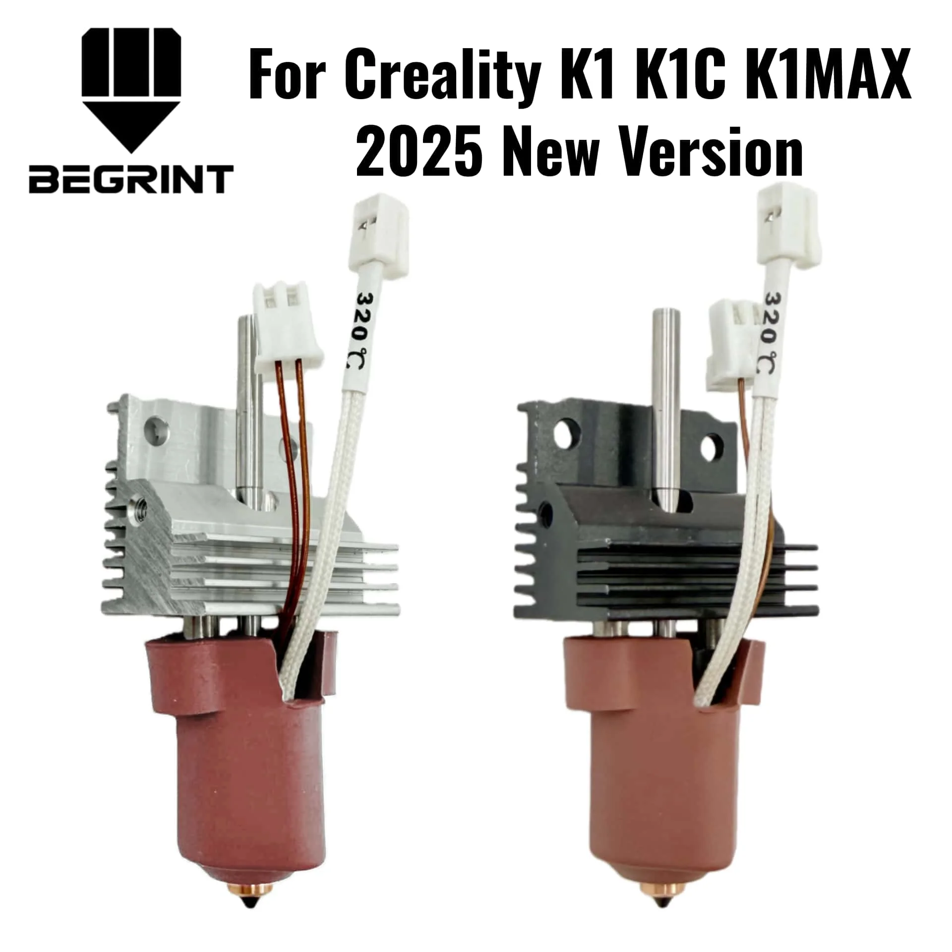 For Creality K1/K1 Max/K1C 2025 NEW Hotend Ceramic Heating Block Kit 60W 0.4mm Quick-swap Nozzle Kit 3d Printer Accesoires