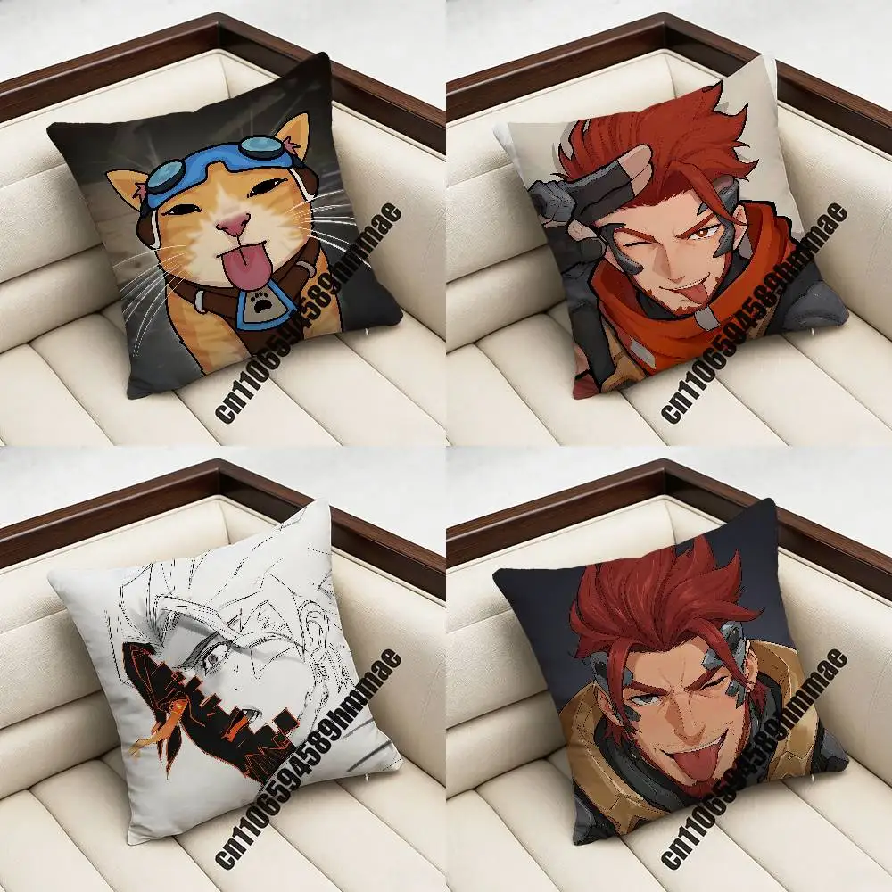 

For Emre O-Overwatch Throw Pillow Case Sham 45x45cm 40x40cm Square Car Pillowcase Pad Cushion Cover