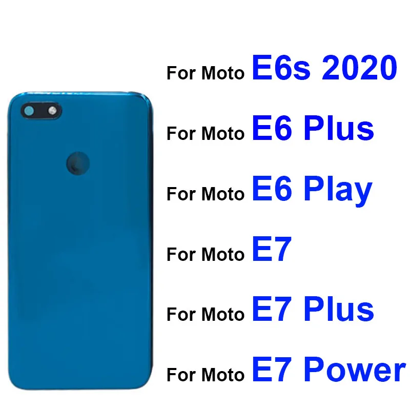 For Motorola Moto E6 Play E6 Plus E6i E6s E7 E7 Plus E7 Power Rear Battery Door Housing Back Cover Back Battery Housing Case