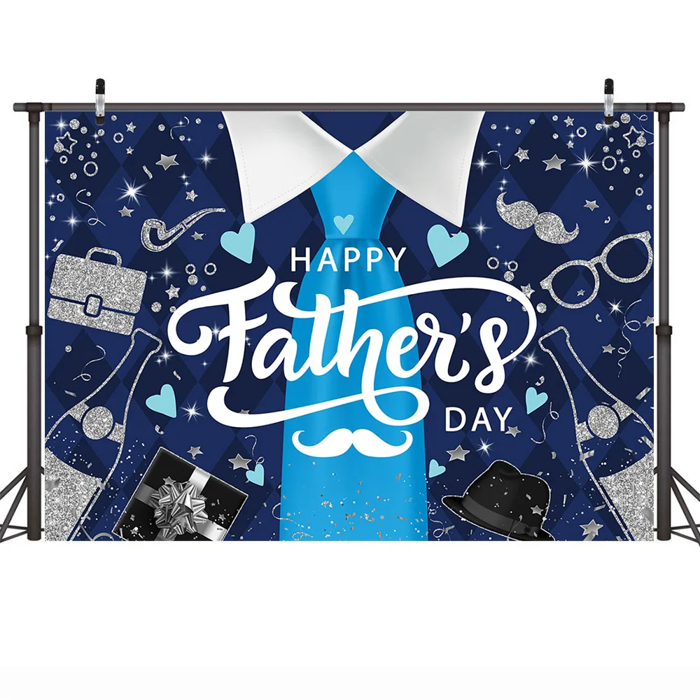 عيد الأب السعيد خلفية زينة التعادل بالونات بريق النقاط الرايات خلفية الحب أبي الهدايا الأسرة لوازم الحفلات الدعائم