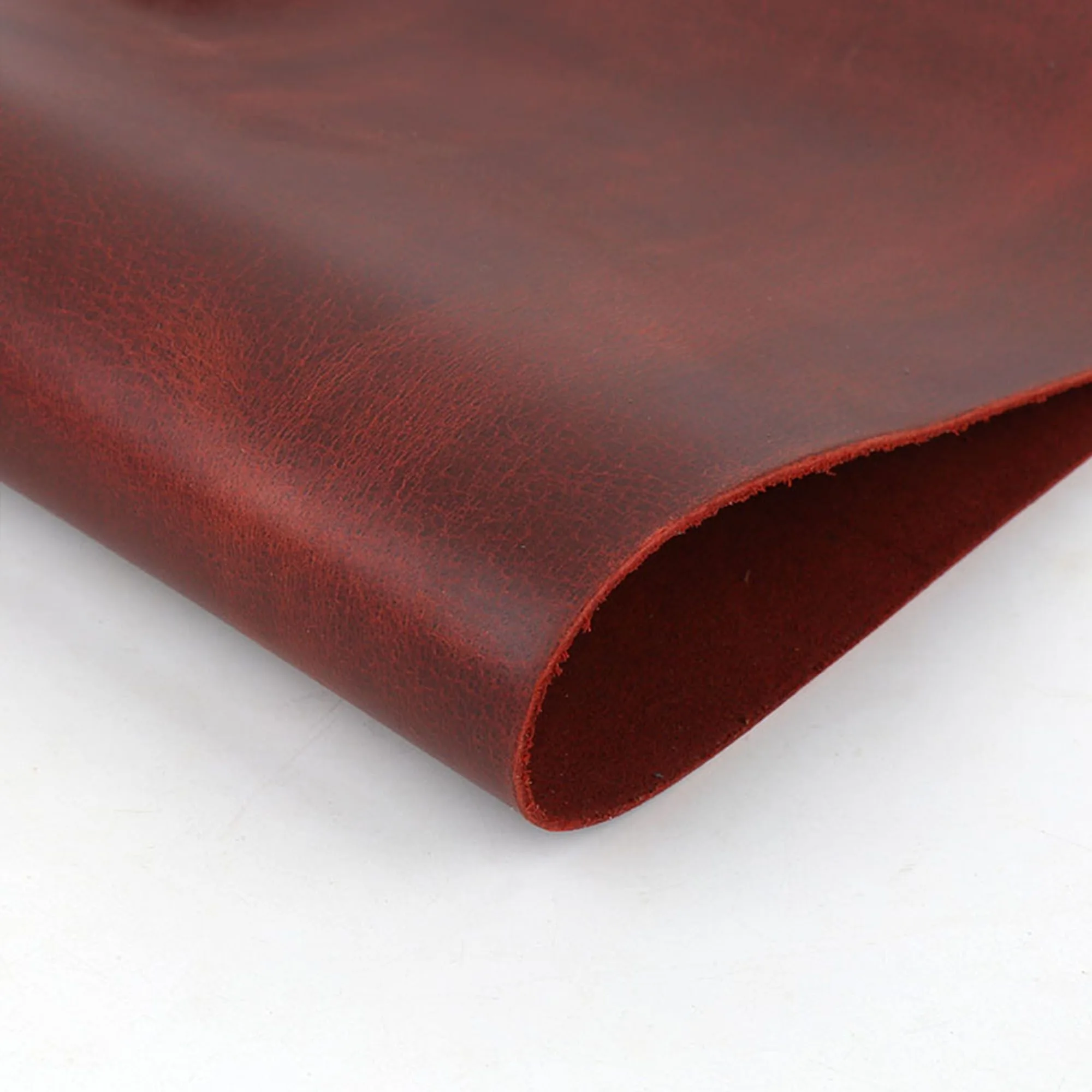 Crazy-Horse-Leder, handgefertigtes DIY-Leder, Oberschicht aus Rindsleder, pflanzlich gegerbtes Leder, Ölwachsleder, echtes Leder, Retro-Leder – Detail 9