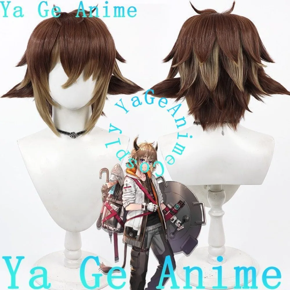 

Парик для косплея Байсона из аниме Arknights с ушами, для аниме-игр, Хэллоуина, карнавала, вечеринок, синтетический, термостойкий