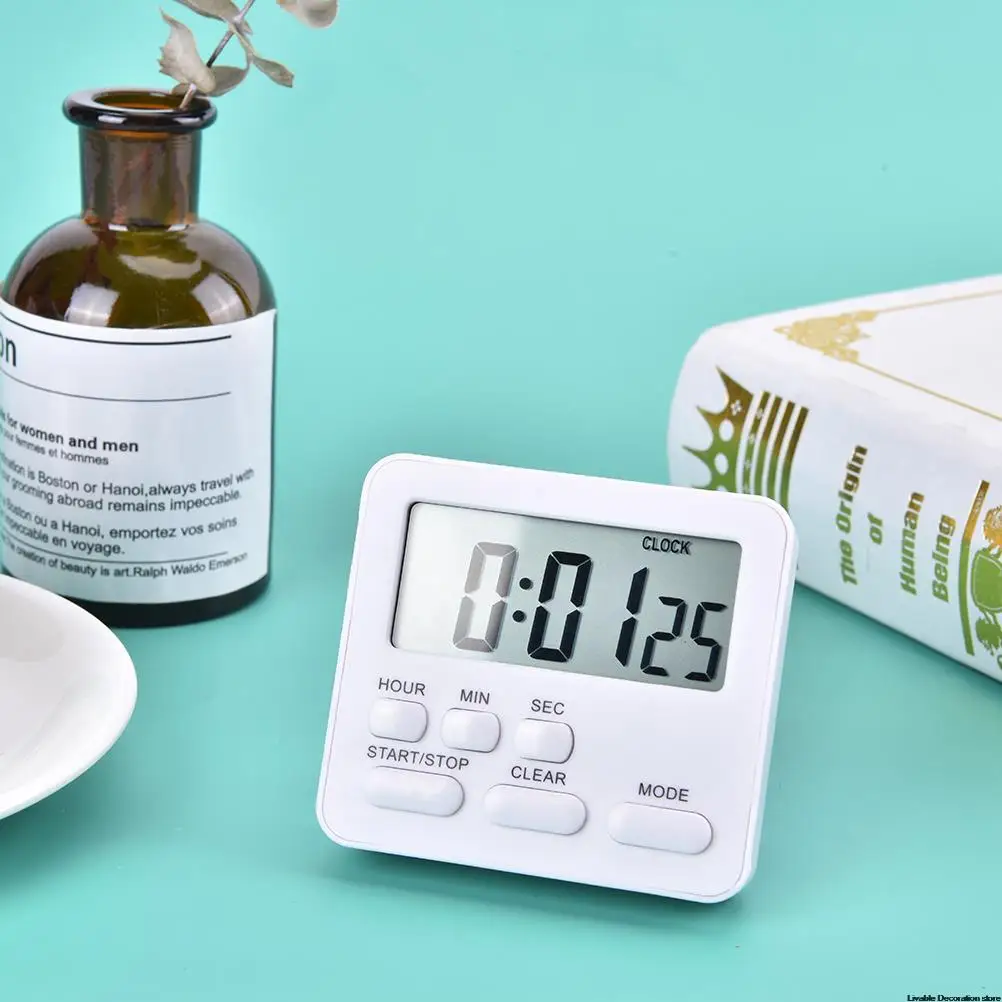 Digital Display Cooking Alarm Clock Kitchen Timer Sleep Stopwatch Clock House