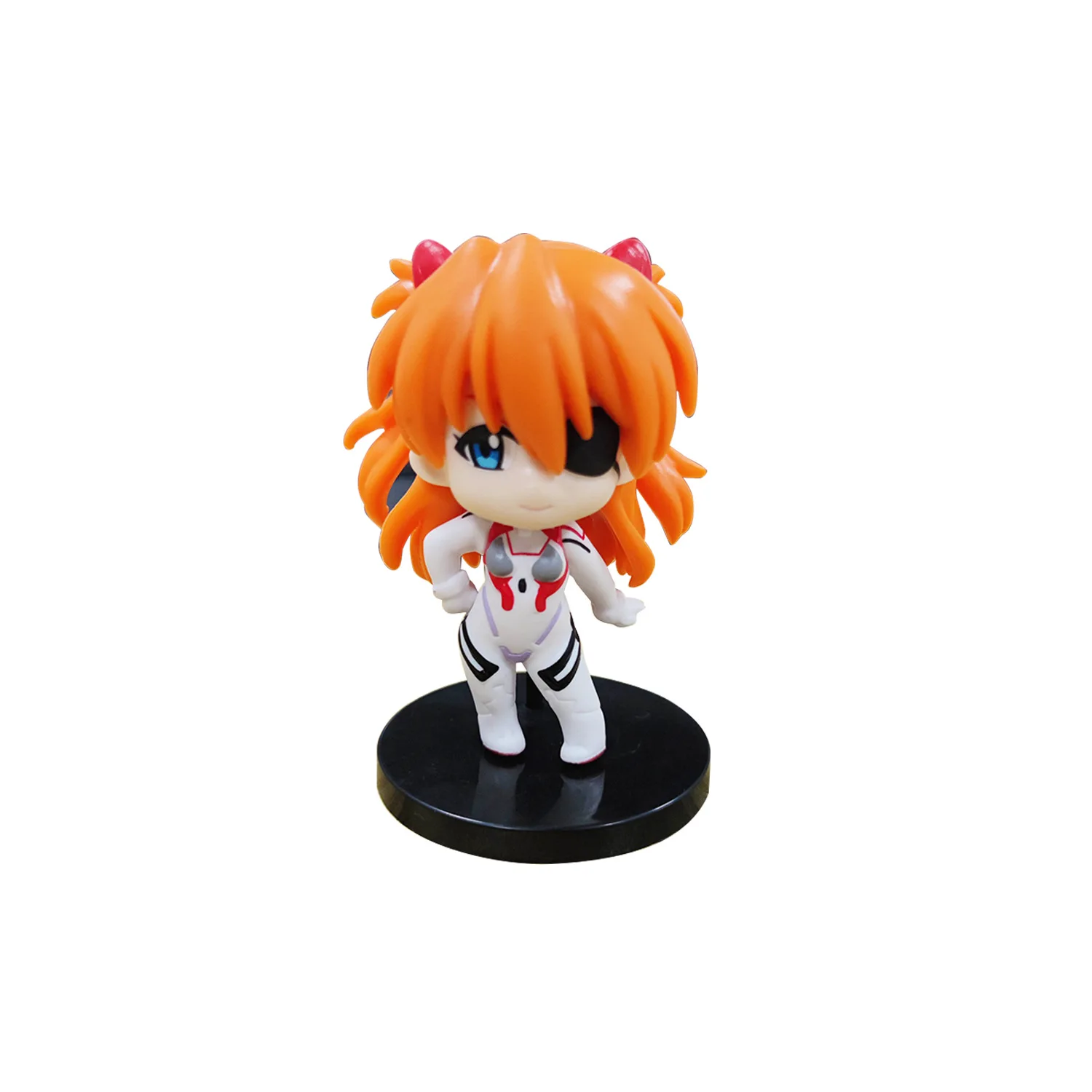 Figura de Anime NEON GENESIS EVANGELION EVA Asuka Ayanami Rei Q, 1 piezas, estilo aleatorio, 10CM, modelo Kawaii, juguetes de PVC, regalo, 2023