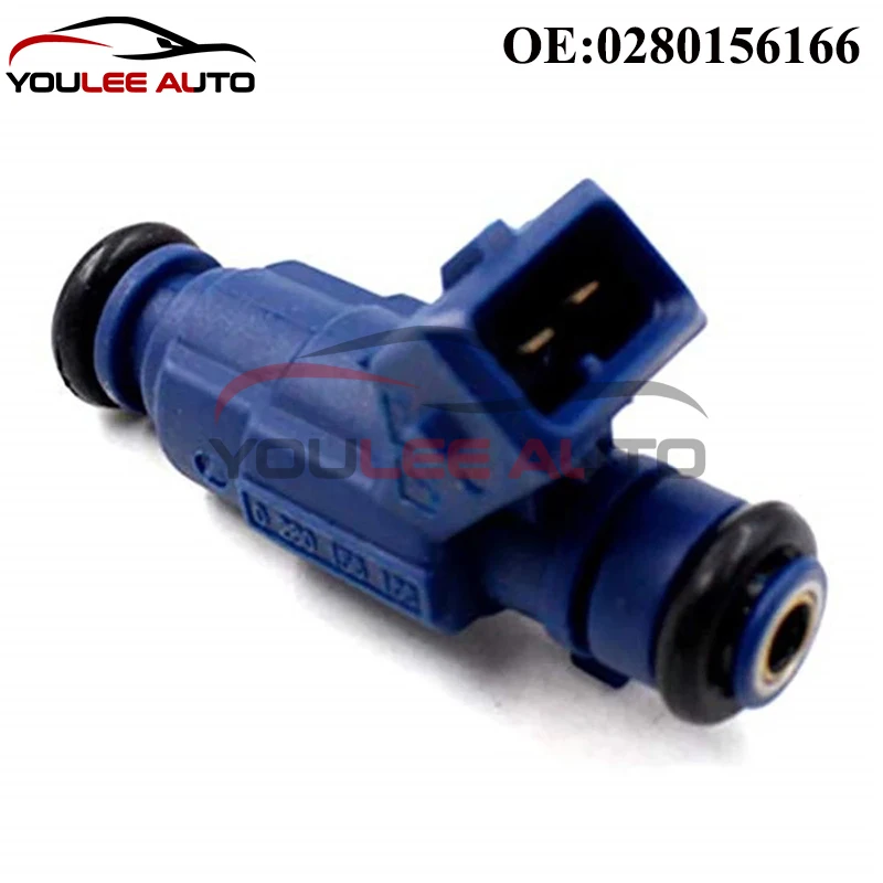 Bico injetores de combustível 0280156166, 4 unidades, para mitsubishi carisma colt v lancer vi mirage space star 1.3l para byd f3 zotye 5008