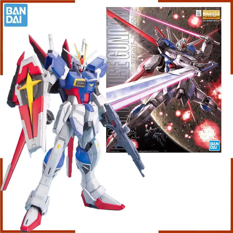 Bandai Original GUNDAM Anime Model MG 1/100 FORCE IMPULSE GUNDAM SEED Action Figure Assembly Model Toys Gifts for Children