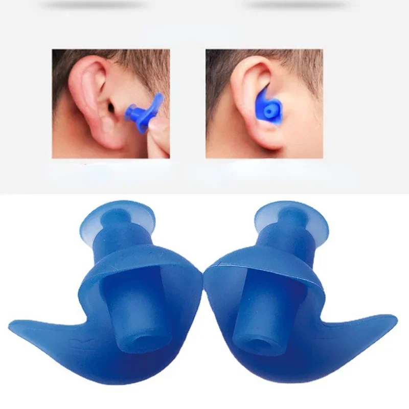 1 Pair Swimming Accessories Durable Delicate Texture Earplug Dust-Proof Waterproof Soft Earplugs Silicone Portable Ear Plugs