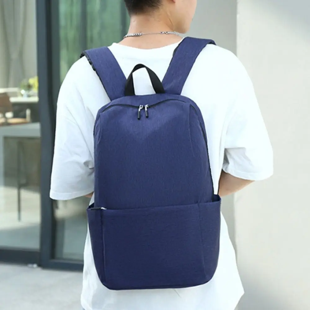 Bolso de mano de gran capacidad para niñas y mujeres, bolsas de hombro para almacenamiento de libros, mochilas para portátiles, mochilas escolares para estudiantes, mochila de Color sólido