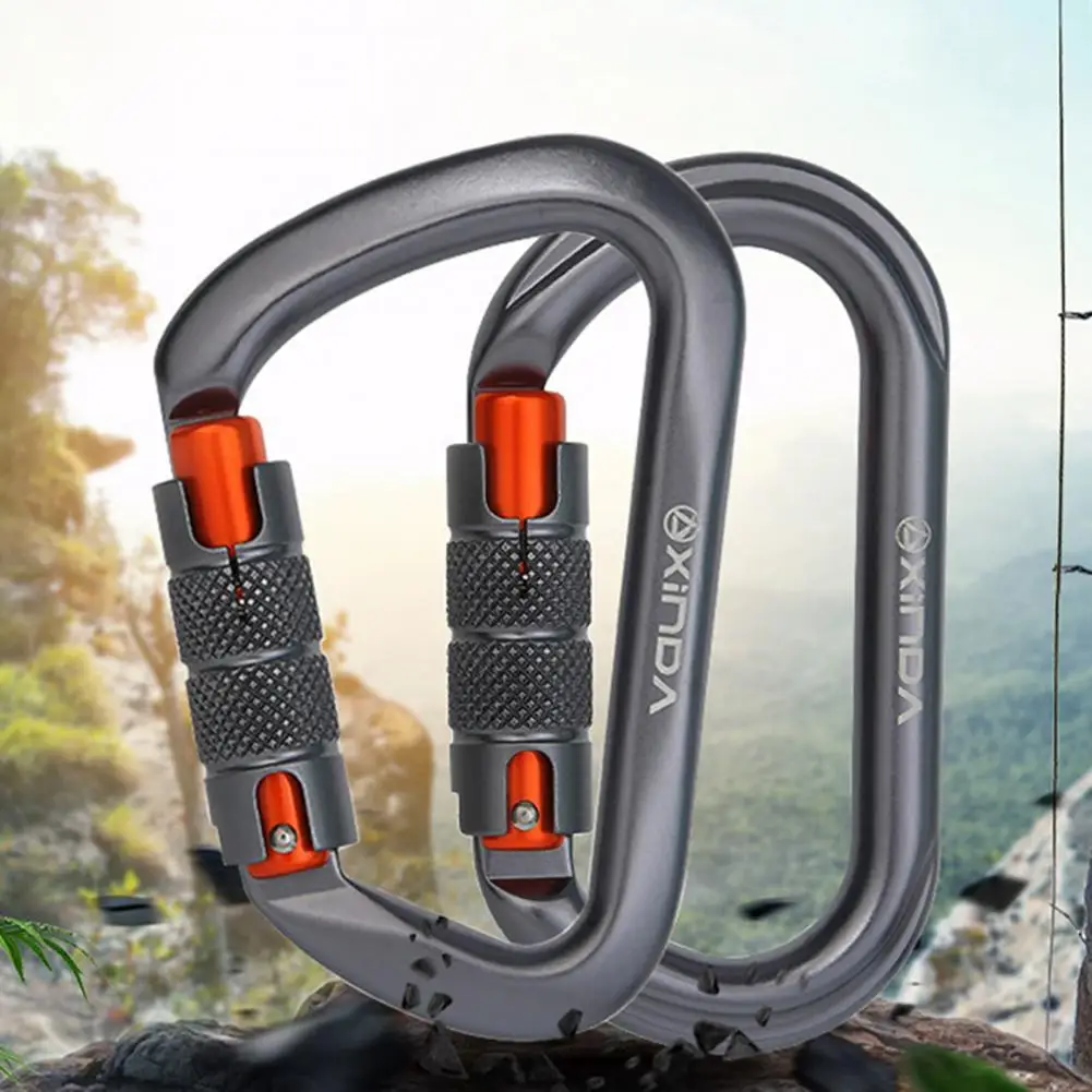 

Practical Climbing Clip Climbing Equipment Smooth Surface Ultra-light Climbing Carabiner for Mountaineering