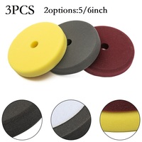 3 Pcs 5/6/7 Inch Sponge Buffing Pads Foam Polishing Pads Kit 7in Sanding Disc Wheels For Polishing Tool Waxing Accessory
