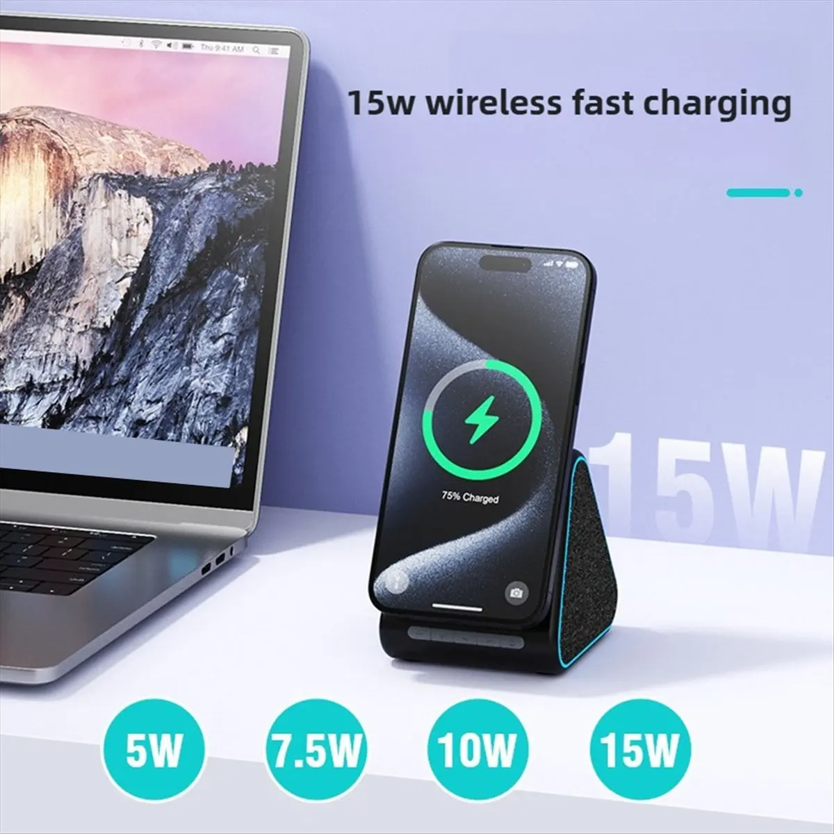 

*AA90P Мини Bluetooth 5.0 Динамик Многофункциональная зарядная подставка для телефона Портативная беспроводная колонка для настольного перемещения Высокая эстетика