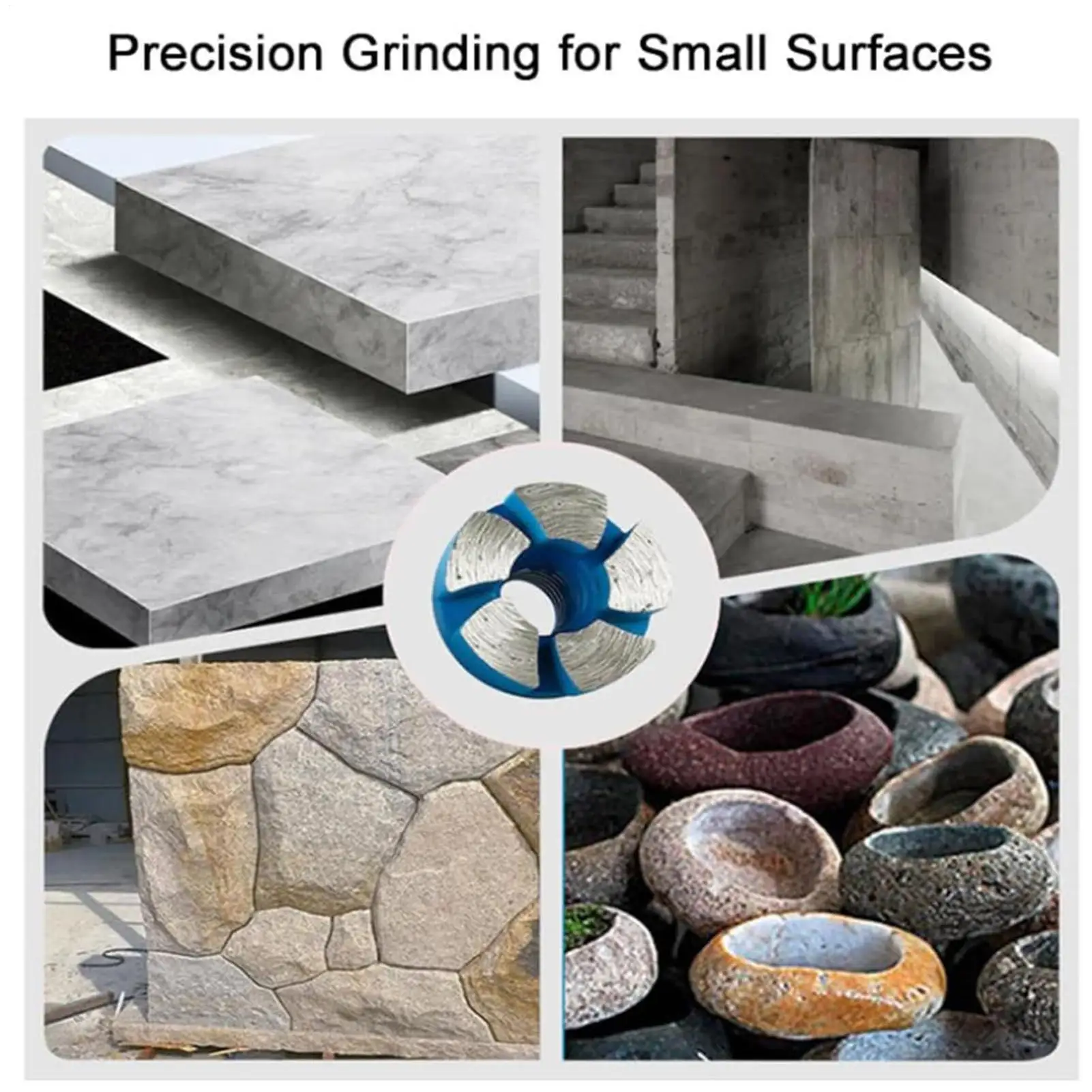 عجلات كأس طحن الخرسانة 2.5 سنتيمتر/0.98in طاحونة الخرسانة الرملي كوب أداة السلطة بت مرفق للجرانيت الصخور Thinset #4