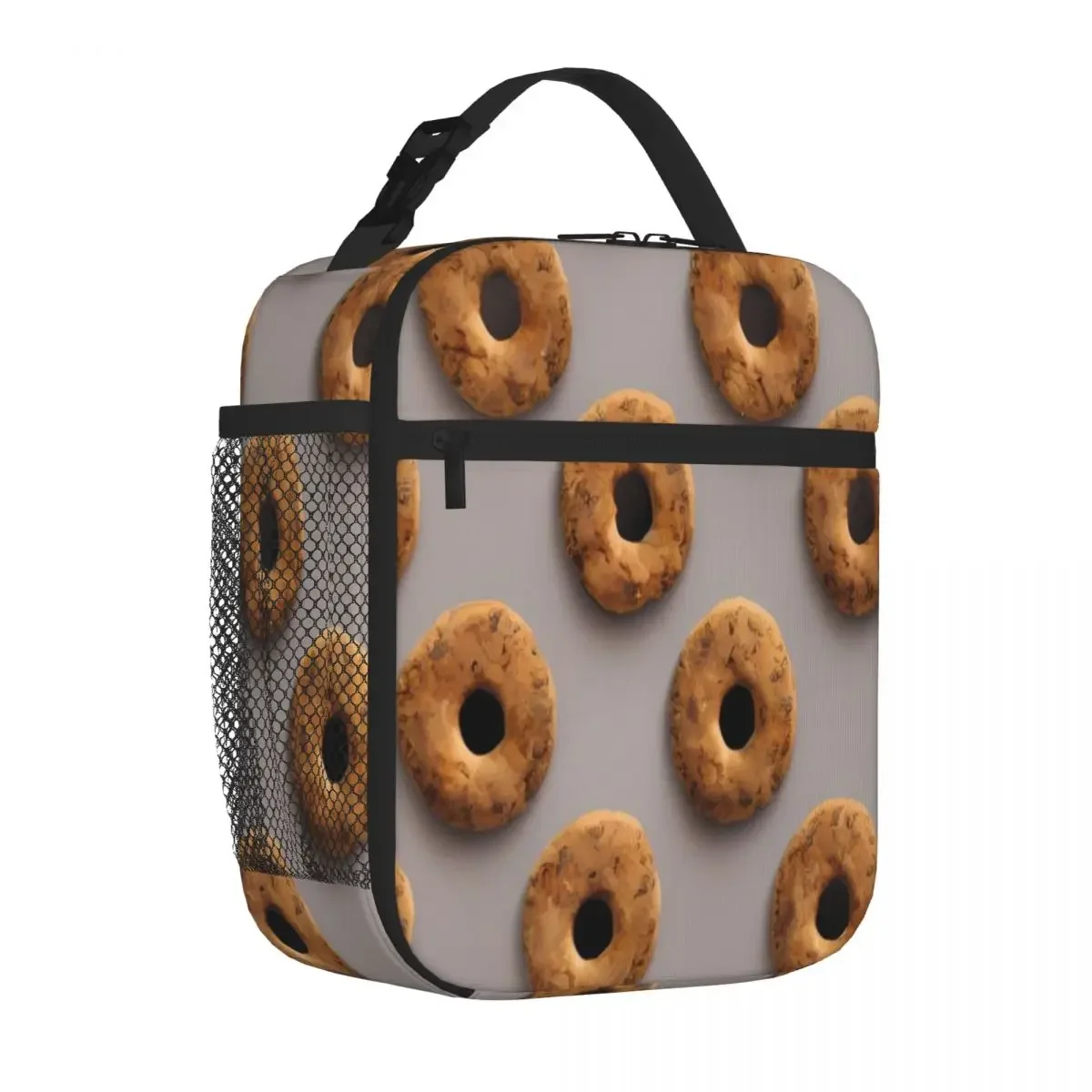 Hot Sale Just Delicious 21 Three Compartment Insulated Snack Tote Middle School Neoprene Lunch Bag