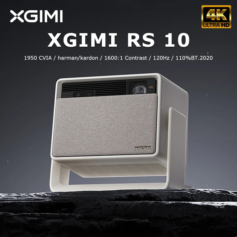 XGIMI RS 10 Projector Triple Color Laser Pan Tilt Projector 4K Home Ultra HD High Brightness Projector Large Screen Home Cinema