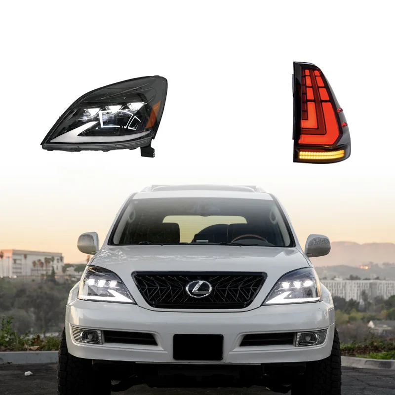 High Quality For Lexus Gx470 Led Tail Light And Headlight Upgrade The New Design Backlight Dynamic Lamp Accessories2003-2009
