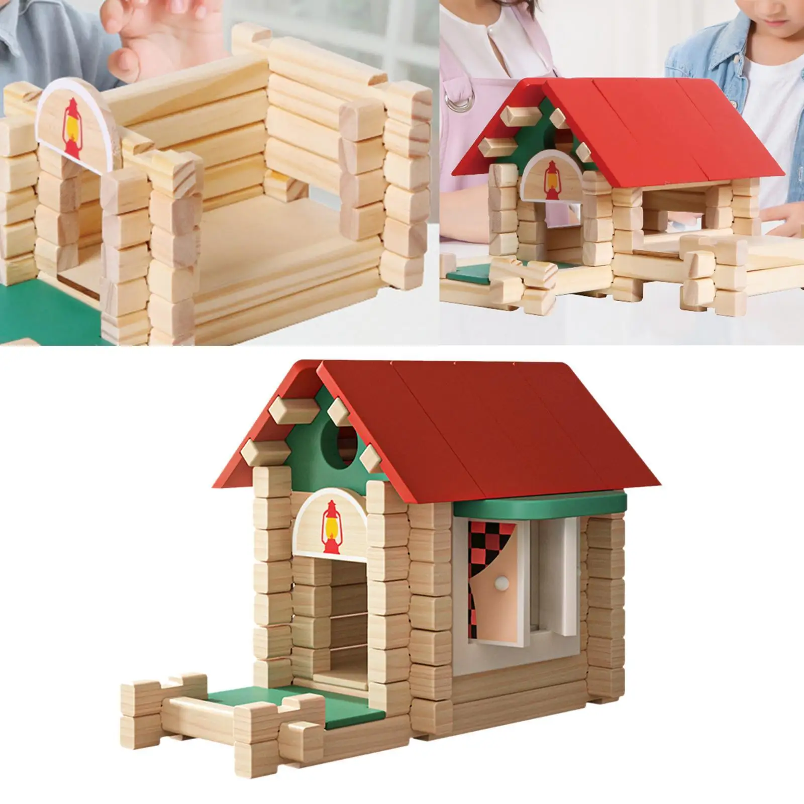 Wooden Building Blocks Set Imagination 3D Puzzles Toy for Teen Kids Children