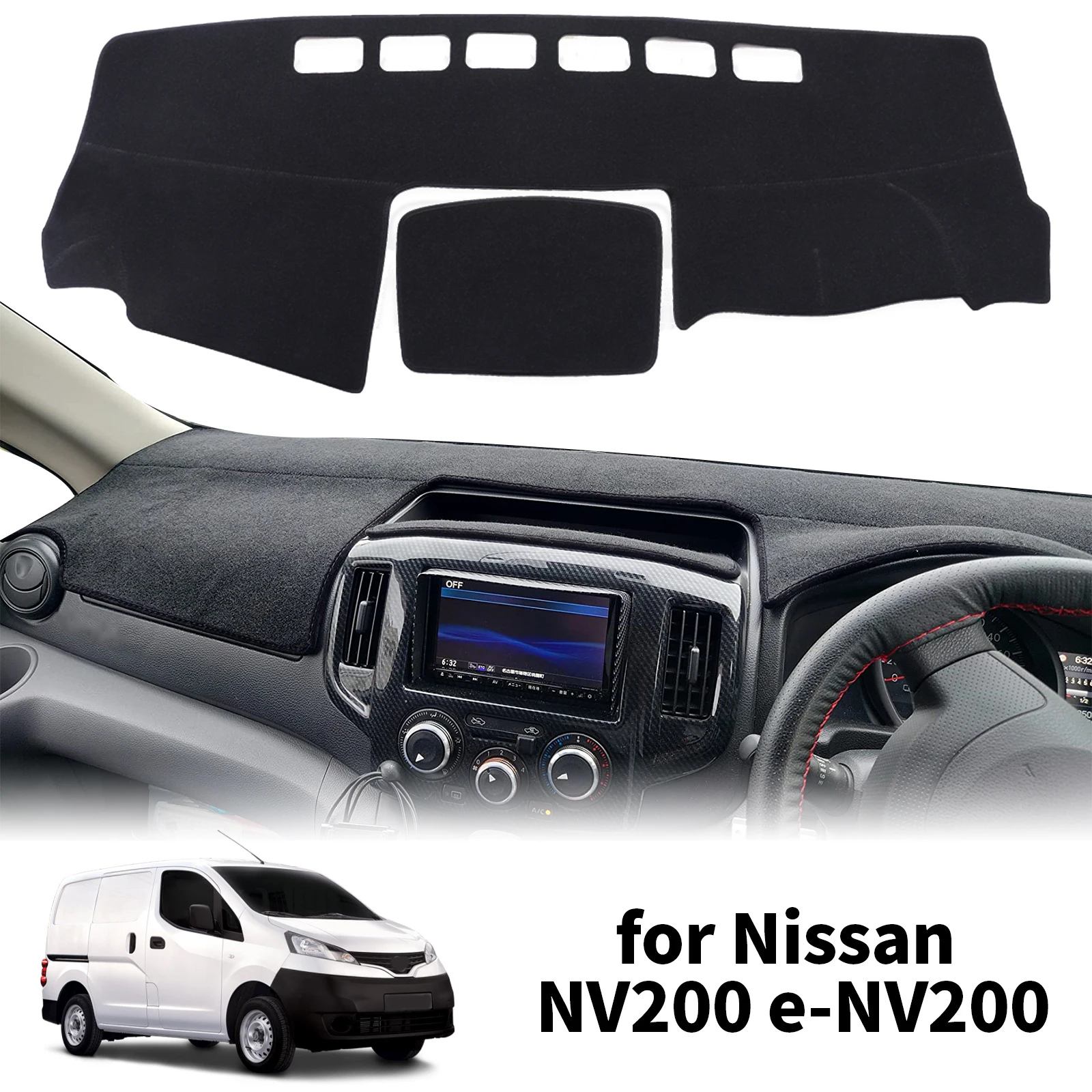 

fit for Nissan NV200 e-NV200 2010 2011 2012-2018 Dashmat Dashboard Cover Pad Protective Carpet DashMat Sunshade Car Accessories